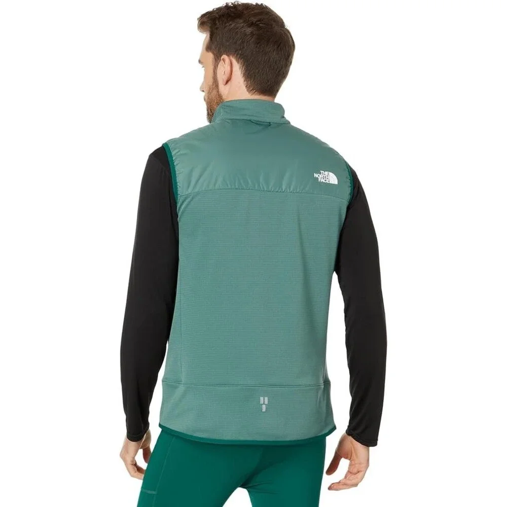 The North Face Winter Warm Pro Vest Mens XL Dark Sage Full Zip Stretch GBO106